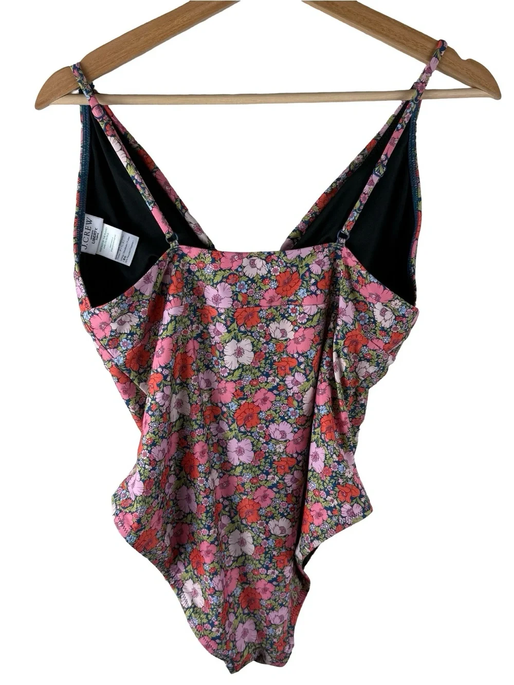 J. Crew x Liberty of London plunge one piece swimsuit in Meadow Song Size 8